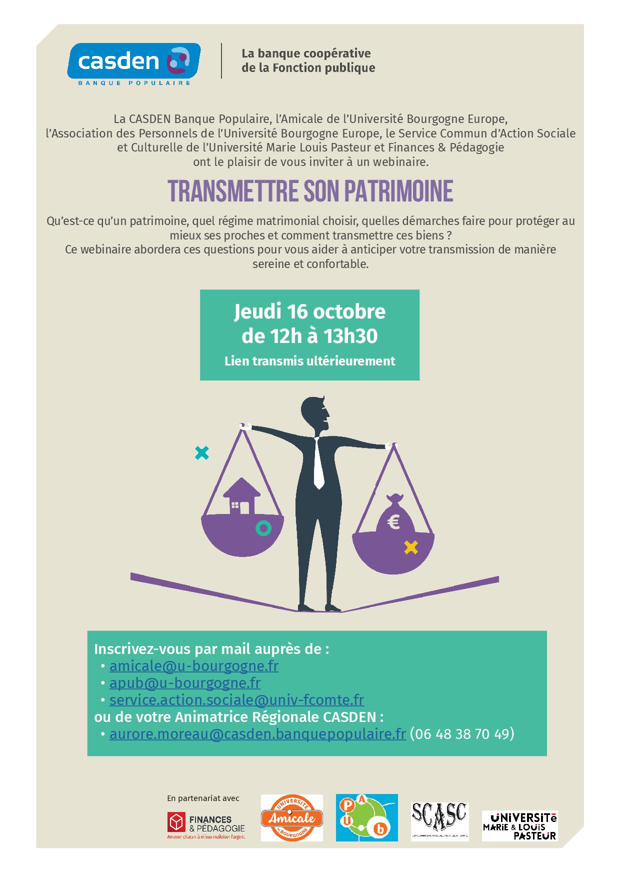 APUB CASDEN Webinaire 16 octobre 2025